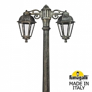 Фонарный столб Fumagalli Saba K22.156.S20.BXF1RDN цвет плафона/подвески Прозрачный, цвет арматуры Бронза-1