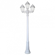 Фонарный столб Fumagalli Saba K22.156.S21.WYF1R цвет плафона/подвески Опал, цвет арматуры Белый