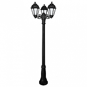 Фонарный столб Fumagalli Saba K22.156.S30.AYF1R цвет плафона/подвески Опал, Черный, цвет арматуры Черный