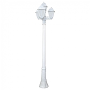 Фонарный столб Fumagalli Saba K22.156.S31.WYF1R цвет плафона/подвески Опал, цвет арматуры Белый