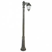 Фонарный столб Fumagalli Saba K22.157.S10.BYF1R цвет плафона/подвески Бронза, Опал, цвет арматуры Бронза