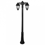 Фонарный столб Fumagalli Saba K22.157.S20.AXF1RDN цвет плафона/подвески Прозрачный, цвет арматуры Черный