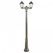 Фонарный столб Fumagalli Saba K22.157.S20.BYF1R цвет плафона/подвески Бронза, Опал, цвет арматуры Бронза