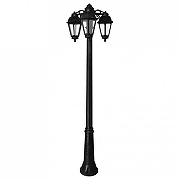 Фонарный столб Fumagalli Saba K22.157.S30.AXF1RDN цвет плафона/подвески Прозрачный, цвет арматуры Черный