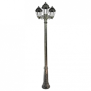 Фонарный столб Fumagalli Saba K22.157.S30.BXF1R цвет плафона/подвески Прозрачный, цвет арматуры Бронза