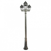 Фонарный столб Fumagalli Saba K22.157.S31.BXF1R цвет плафона/подвески Прозрачный, цвет арматуры Бронза