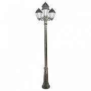 Фонарный столб Fumagalli Saba K22.157.S31.BYF1R цвет плафона/подвески Бронза, Опал, цвет арматуры Бронза