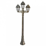 Фонарный столб Fumagalli Saba K22.158.S21.BXF1R цвет плафона/подвески Прозрачный, цвет арматуры Бронза