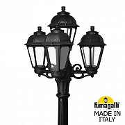 Фонарный столб Fumagalli Saba K22.158.S31.AXF1R цвет плафона/подвески Прозрачный, цвет арматуры Черный-1