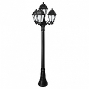 Фонарный столб Fumagalli Saba K22.158.S31.AYF1R цвет плафона/подвески Опал, цвет арматуры Черный