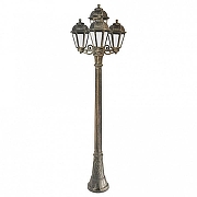 Фонарный столб Fumagalli Saba K22.158.S31.BXF1R цвет плафона/подвески Прозрачный, цвет арматуры Бронза