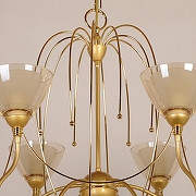 Люстра Abrasax L.2206 L.2206/6 цвет плафона/подвески Бежевый, цвет арматуры Золото-5