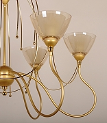 Люстра Abrasax L.2206 L.2206/6 цвет плафона/подвески Бежевый, цвет арматуры Золото-6