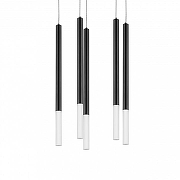 Люстра Lightstar Tubo L5T747137 цвет плафона/подвески Белый, Черный, цвет арматуры Черный-1