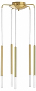 Люстра Lightstar Tubo L5T747143 цвет плафона/подвески Белый, Золото, цвет арматуры Золото