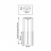 Люстра Lightstar Tubo L5T747333 цвет плафона/подвески Золото, цвет арматуры Золото-7