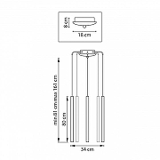 Люстра Lightstar Tubo L5T747433 цвет плафона/подвески Золото, цвет арматуры Золото-7