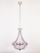 Люстра Manne L.6301 L.6301-5GR (PURPLE) цвет плафона/подвески Прозрачный, цвет арматуры Бежевый-2