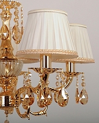 Люстра Abrasax Sylvia L.8110-5GO цвет плафона/подвески Янтарный, цвет арматуры Золото, Янтарный-6