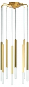 Люстра Lightstar Tubo L8T747143 цвет плафона/подвески Белый, Золото, цвет арматуры Золото
