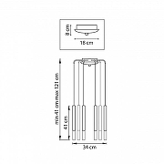 Люстра Lightstar Tubo L8T747147 цвет плафона/подвески Белый, Черный, цвет арматуры Черный-6