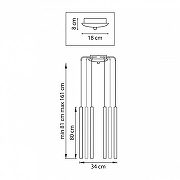 Люстра Lightstar Tubo L8T747437 цвет черный-7