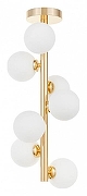 Люстра на штанге LUMINA DECO Marsiada LDC 6033-7 F.GD цвет плафона/подвески Белый, цвет арматуры Золото-1