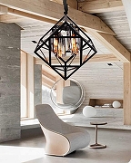 Люстра LUMINA DECO Brutte LDP 11339-4 BK цвет плафона/подвески Черный, цвет арматуры Черный-4