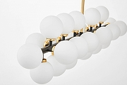 Люстра на штанге LUMINA DECO MARSIADA LDP 6033-24 BK+GD цвет плафона/подвески Белый, цвет арматуры Золото, Черный-5