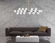 Люстра на штанге LUMINA DECO MARSIADA LDP 6033-24 BK+GD цвет плафона/подвески Белый, цвет арматуры Золото, Черный-6