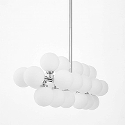 Люстра на штанге LUMINA DECO MARSIADA LDP 6033-24 CHR цвет плафона/подвески Белый, цвет арматуры Хром-3