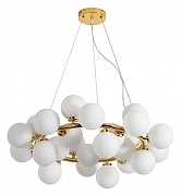 Люстра LUMINA DECO Marsiada LDP 6033-25 GD цвет плафона/подвески Белый, цвет арматуры Золото-2