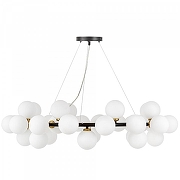 Люстра LUMINA DECO MARSIADA LDP 6033-40 BK+MD цвет плафона/подвески Белый, цвет арматуры Черный-3