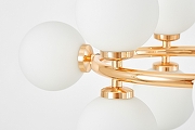 Люстра LUMINA DECO MARSIADA LDP 6033-9 FGD цвет плафона/подвески Белый, цвет арматуры Золото-5