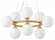 Люстра LUMINA DECO MARSIADA LDP 6033-9 MD цвет плафона/подвески Белый, цвет арматуры Латунь