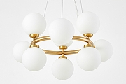 Люстра LUMINA DECO MARSIADA LDP 6033-9 MD цвет плафона/подвески Белый, цвет арматуры Латунь-5