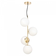 Люстра LUMINA DECO Stelvio LDP 6041-4 GD цвет плафона/подвески Белый, цвет арматуры Золото-1