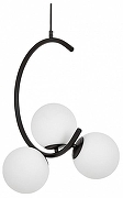 Люстра LUMINA DECO BONIO LDP 7031-3 BK цвет плафона/подвески Белый, цвет арматуры Черный