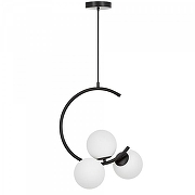 Люстра LUMINA DECO BONIO LDP 7031-3 BK цвет плафона/подвески Белый, цвет арматуры Черный-1