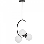 Люстра LUMINA DECO BONIO LDP 7031-3 BK цвет плафона/подвески Белый, цвет арматуры Черный-3
