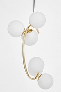 Люстра LUMINA DECO BONIO LDP 7031-6 F.GD цвет плафона/подвески Белый, цвет арматуры Золото-2