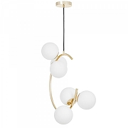 Люстра LUMINA DECO BONIO LDP 7031-6 F.GD цвет плафона/подвески Белый, цвет арматуры Золото-3