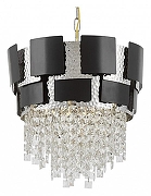 Люстра LUMINA DECO Kruvia LDP 7045-400 BK+CHR цвет плафона/подвески Прозрачный, Хром, цвет арматуры Хром