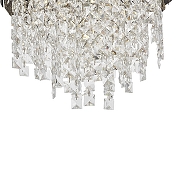 Люстра LUMINA DECO Kruvia LDP 7045-400 BK+CHR цвет плафона/подвески Прозрачный, Хром, цвет арматуры Хром-2