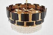 Люстра LUMINA DECO MOLINA LDP 7045-600 BK+GD цвет плафона/подвески Золото, Черный, цвет арматуры Золото-2