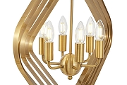 Люстра LUMINA DECO Crulia LDP 8005-6 MD цвет плафона/подвески Бронза, цвет арматуры Бронза-4