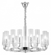 Люстра LUMINA DECO Donatti LDP 8011-16 CHR цвет плафона/подвески Прозрачный, цвет арматуры Хром-1