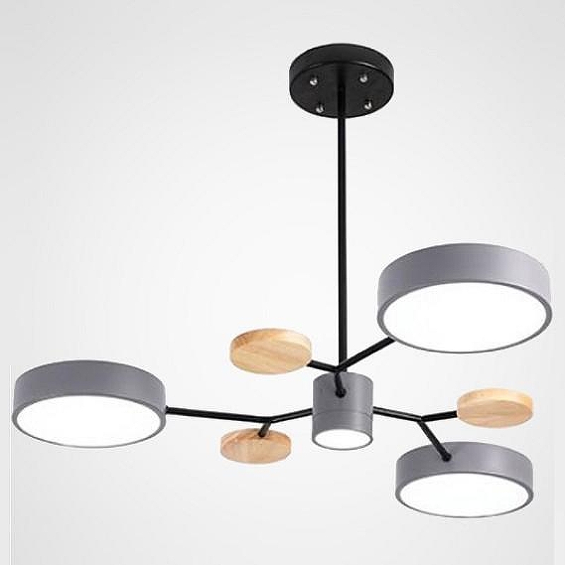 Люстра на штанге Imperiumloft Meade Lamps Grey MEADE-01 