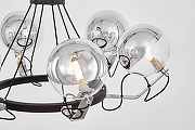Люстра LUMINA DECO MARSEO LDP 9110-6 BK+CHR цвет плафона/подвески Серый, цвет арматуры Серебро, Черный-4