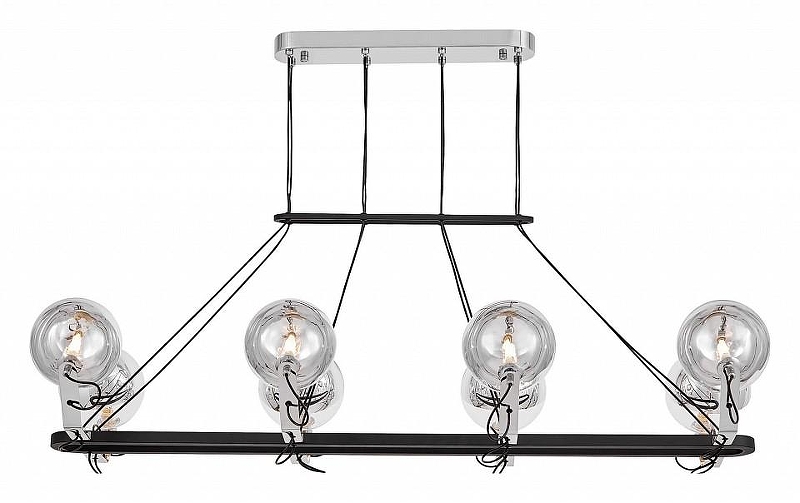 Люстра LUMINA DECO MARSEO LDP 9110-8-PR BK+CHR 